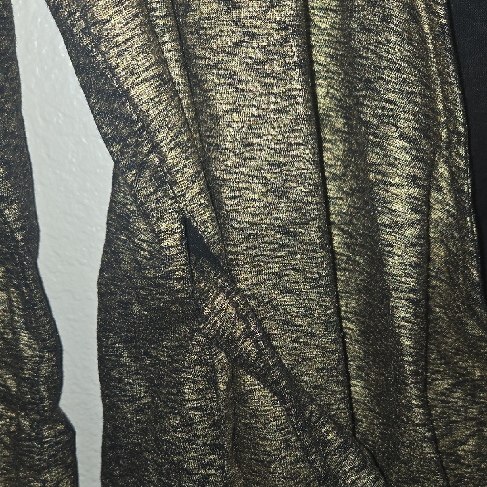 Pendleton Metallic Gold Wrap Blouse - image 3